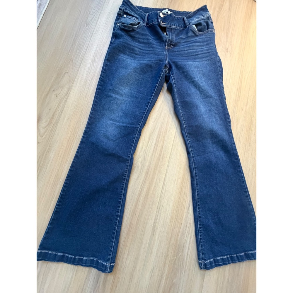 Refuge Denim Flare Jeans Medium Wash Blue Flared Leg Size 11